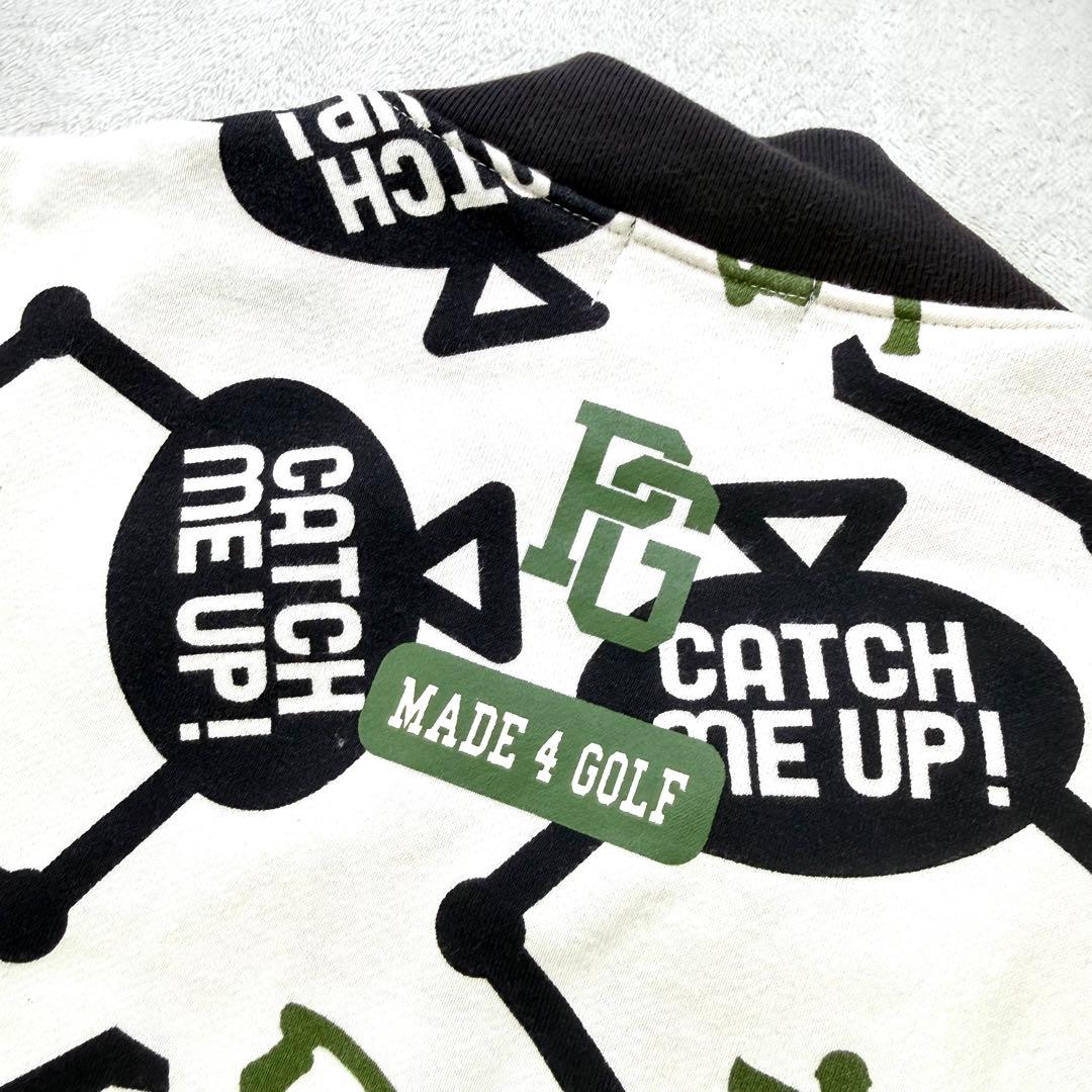 PEARLY GATES 総柄 裏起毛 ダブルジップ 日本製 ゴルフジャケットL