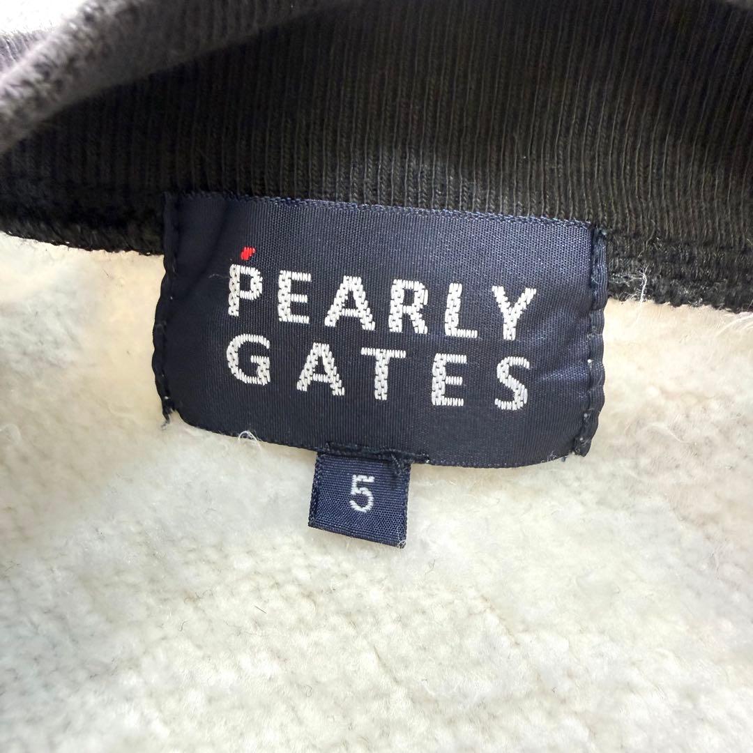 PEARLY GATES 総柄 裏起毛 ダブルジップ 日本製 ゴルフジャケットL