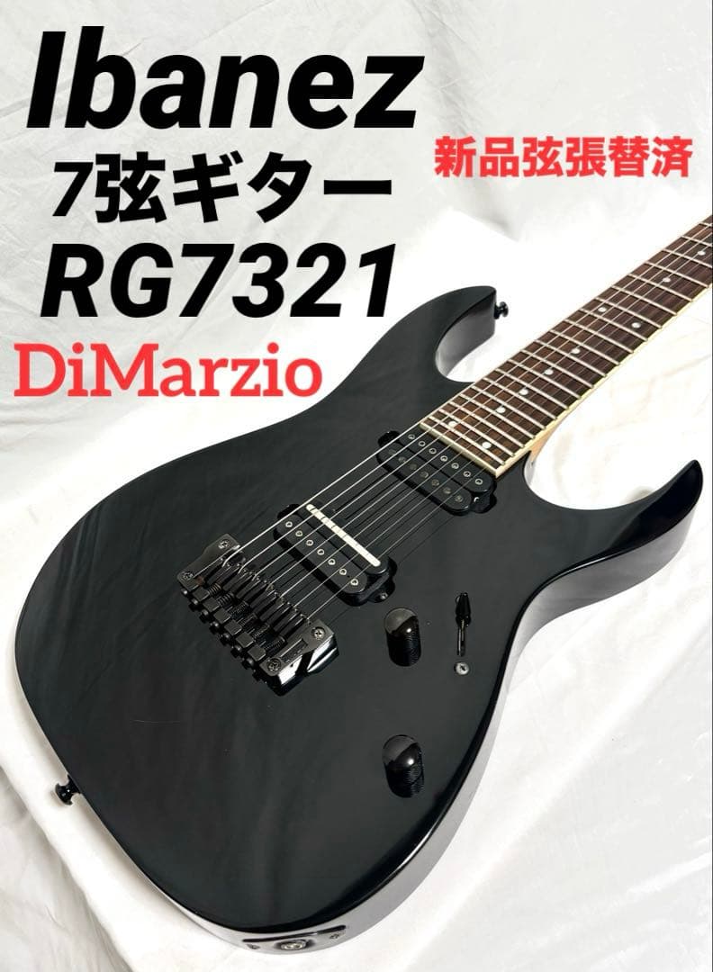 【新品弦張替済】Ibanez 7弦ギター RG7321 ディマジオPU