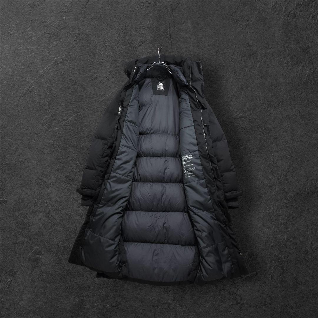 ★人気　ノースフェイス　ロングダウンコート　ブラック　XS