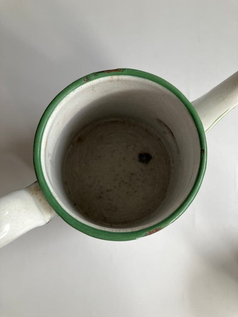 アンティーク　BF(BB)社　小振りなホーローポット　コーヒーポット　琺瑯