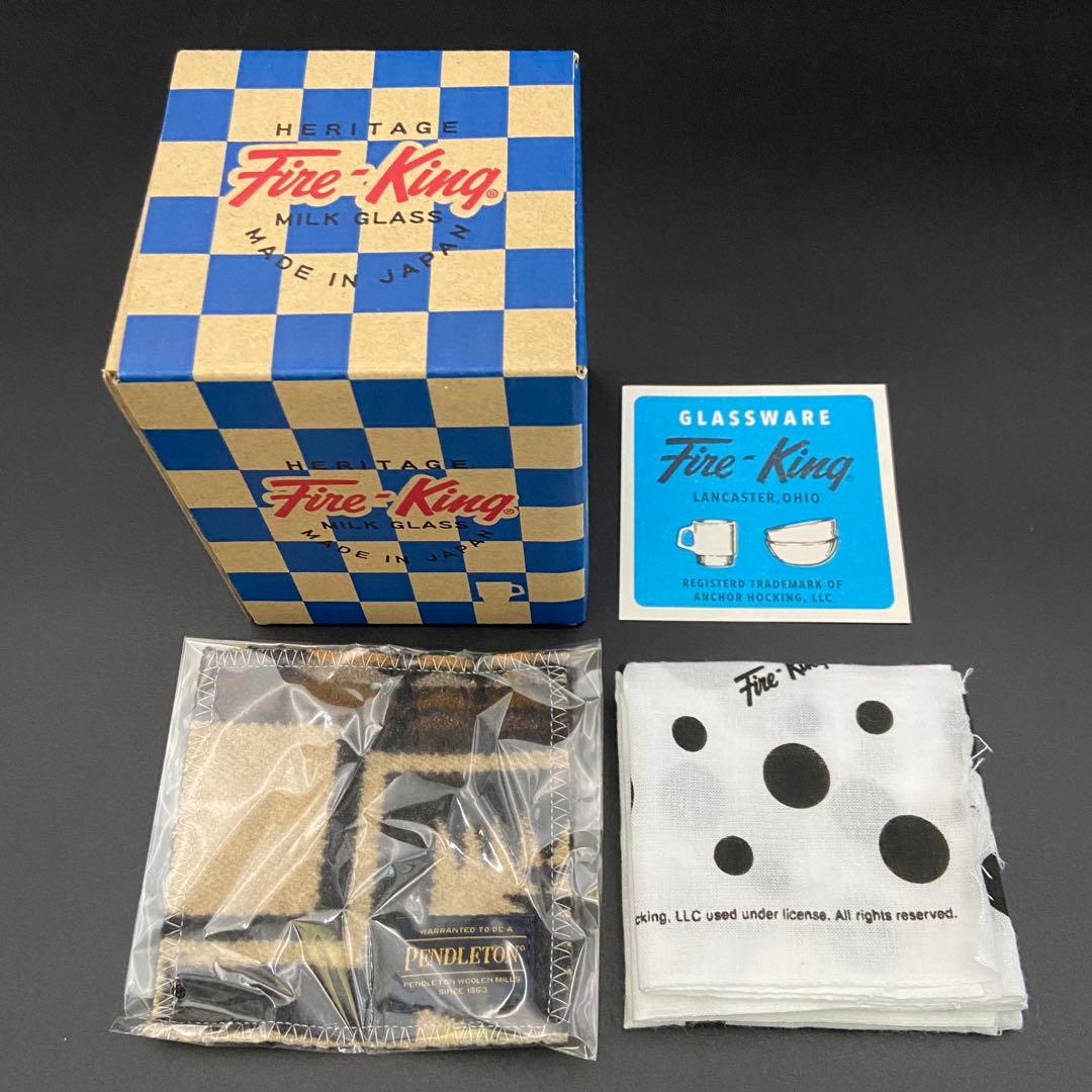 Fire-King スタッキングマグ PENDLETONハーディング ブラック①