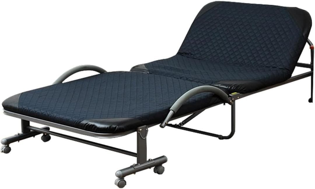 折りたたみベッド シングル リクライニングネイビー BB-1(S)