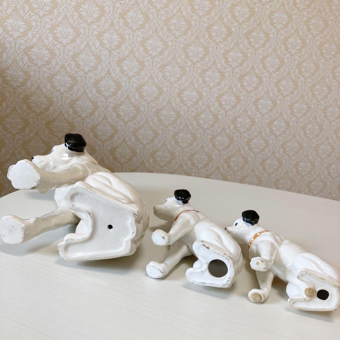 ビクター犬　3体セット　陶器　お値下げ