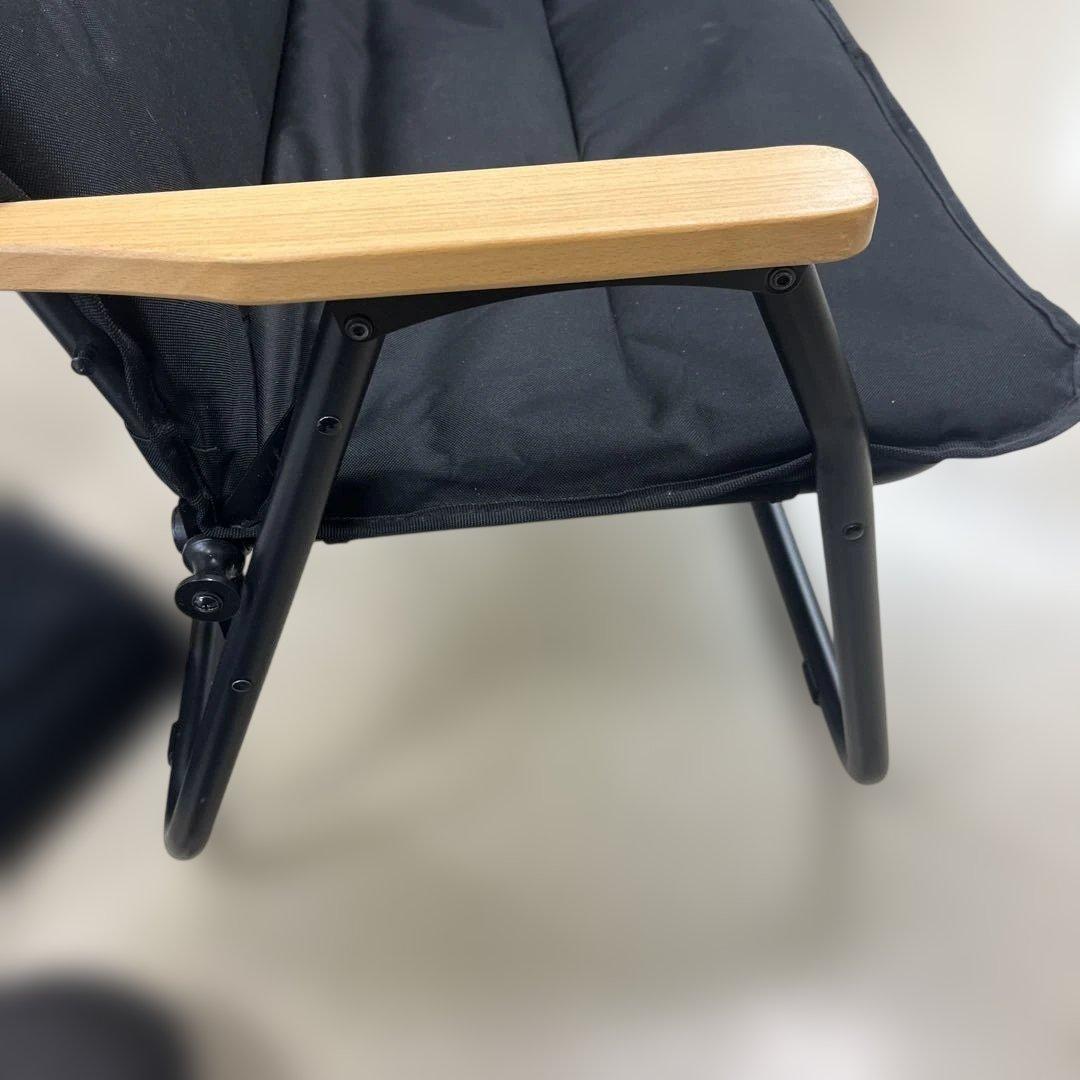 DOD グッドラックソファ ブラック 2人掛け 折りたたみチェア キャンプT