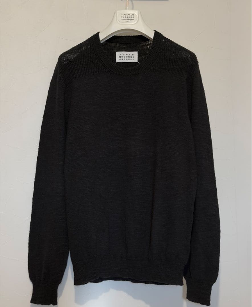 メゾンマルジェラ コットンリネンセーター Lサイズ