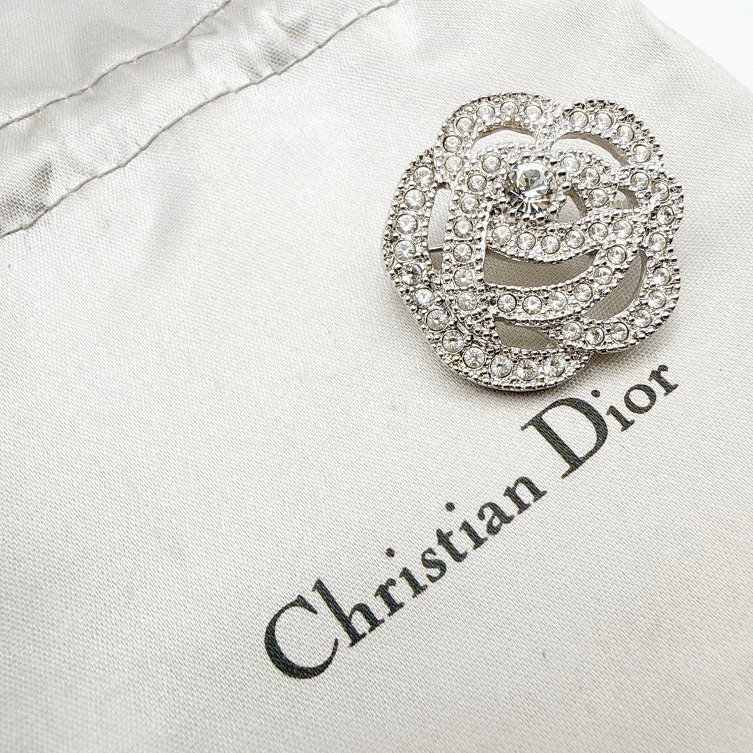 2950-3 人気✨Dior　ブローチ　CD　ロゴ　希少　刻印