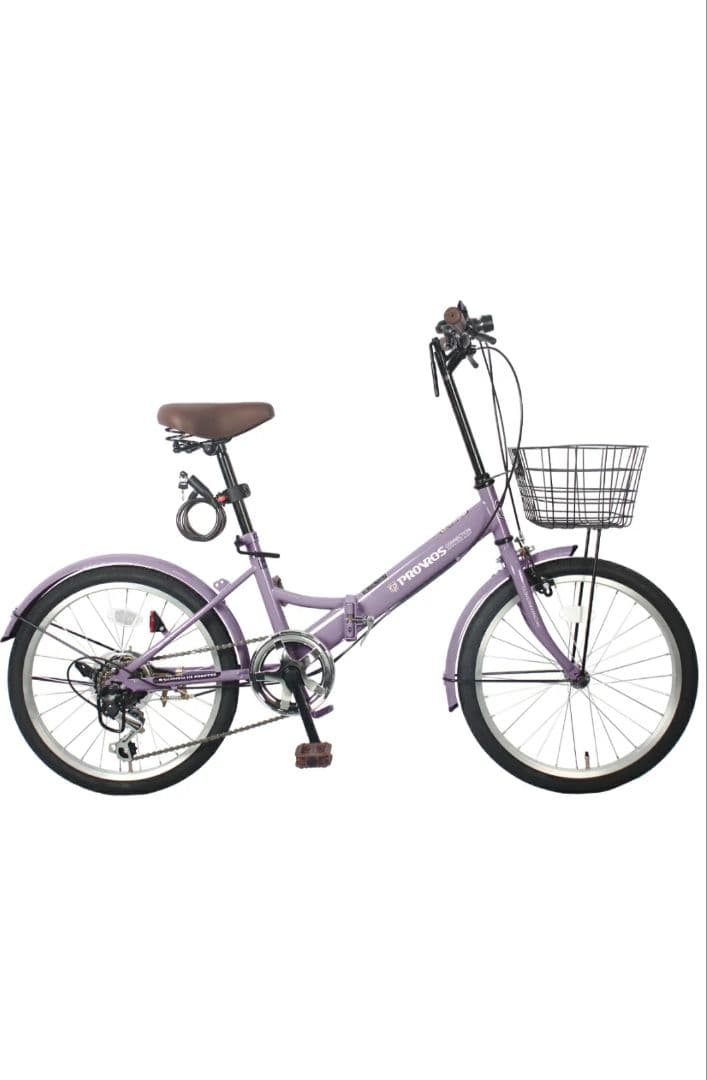 折りたたみ自転車 20インチ　色ラベンダー　期間限定¥12800→¥10800