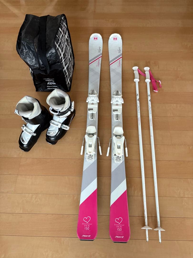 子供 スキーセット 150cm 女子 4点セット