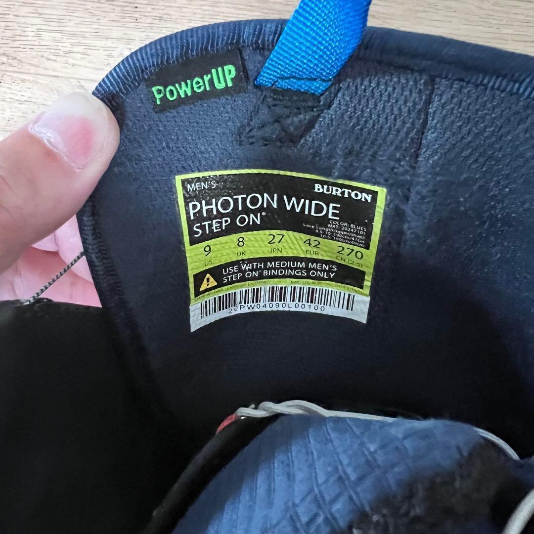 良品！ BURTON ステップオン PHOTON WIDE US9 27.0cm