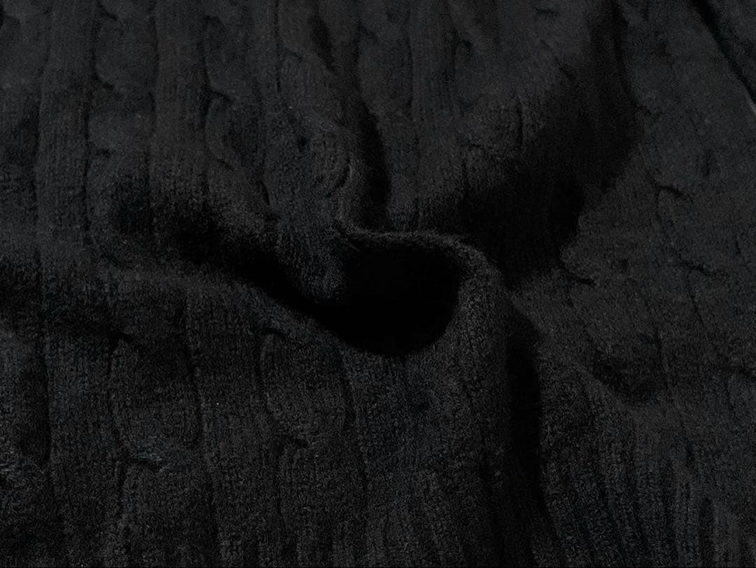 【美品】ポロ ラルフローレン　カシミヤ100% ニットセーター　ケーブル編み　L