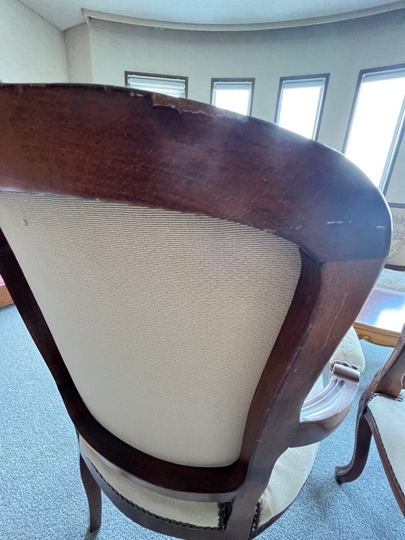 ③バラ売り不可　①〜④セット販売のみ　ロココ調 ゴブラン織り 猫脚　応接セット