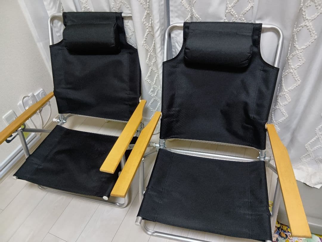 折りたたみリクライニングアウトドアチェア2脚セット 　ハイランダー