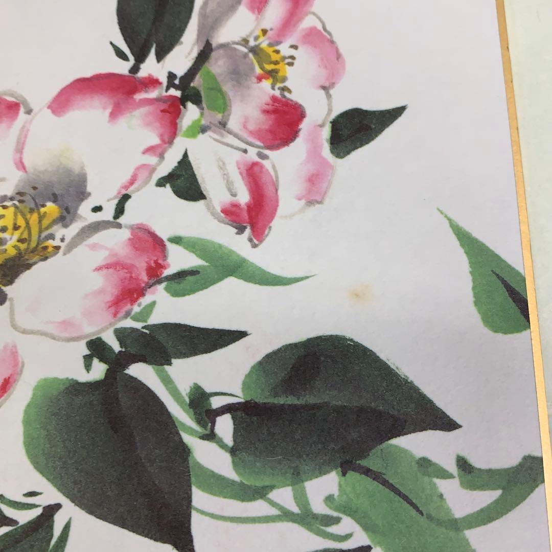 色紙 25枚 須賀玄道 禅画花鳥図色紙 二十四節気 複製 小禽 花 蜂