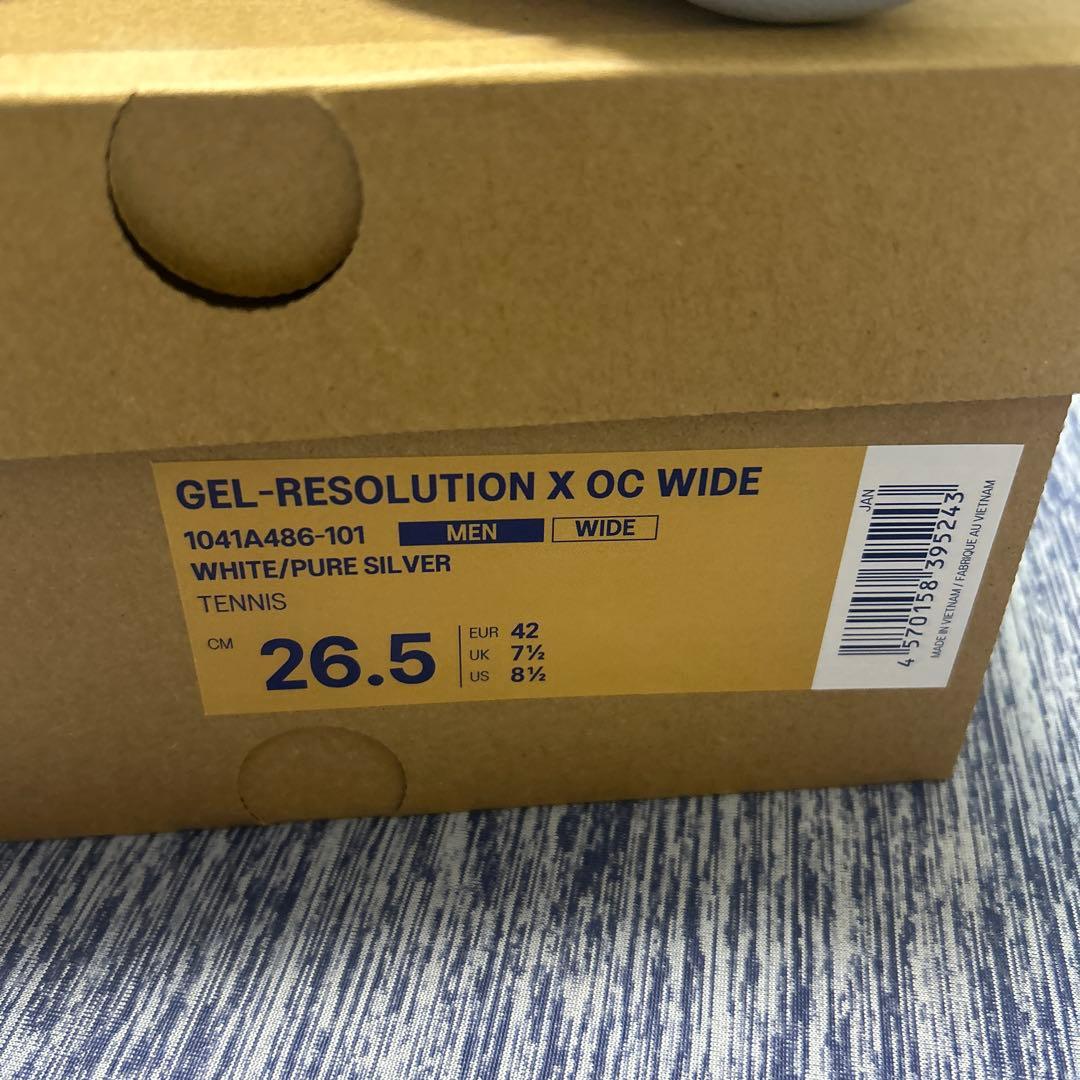 シューズ(男性用) ASICS GEL-RESOLUTION X OC WIDE 26.5cm