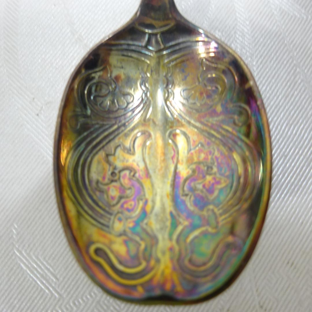 スターリングシルバーアノインティングスプーン1937 Coronation