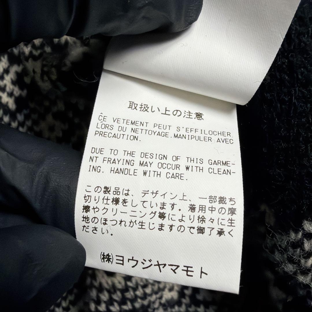 美品 Y's ヨウジヤマモト フリンジ 変形 ニット ベスト ポンチョ ストール