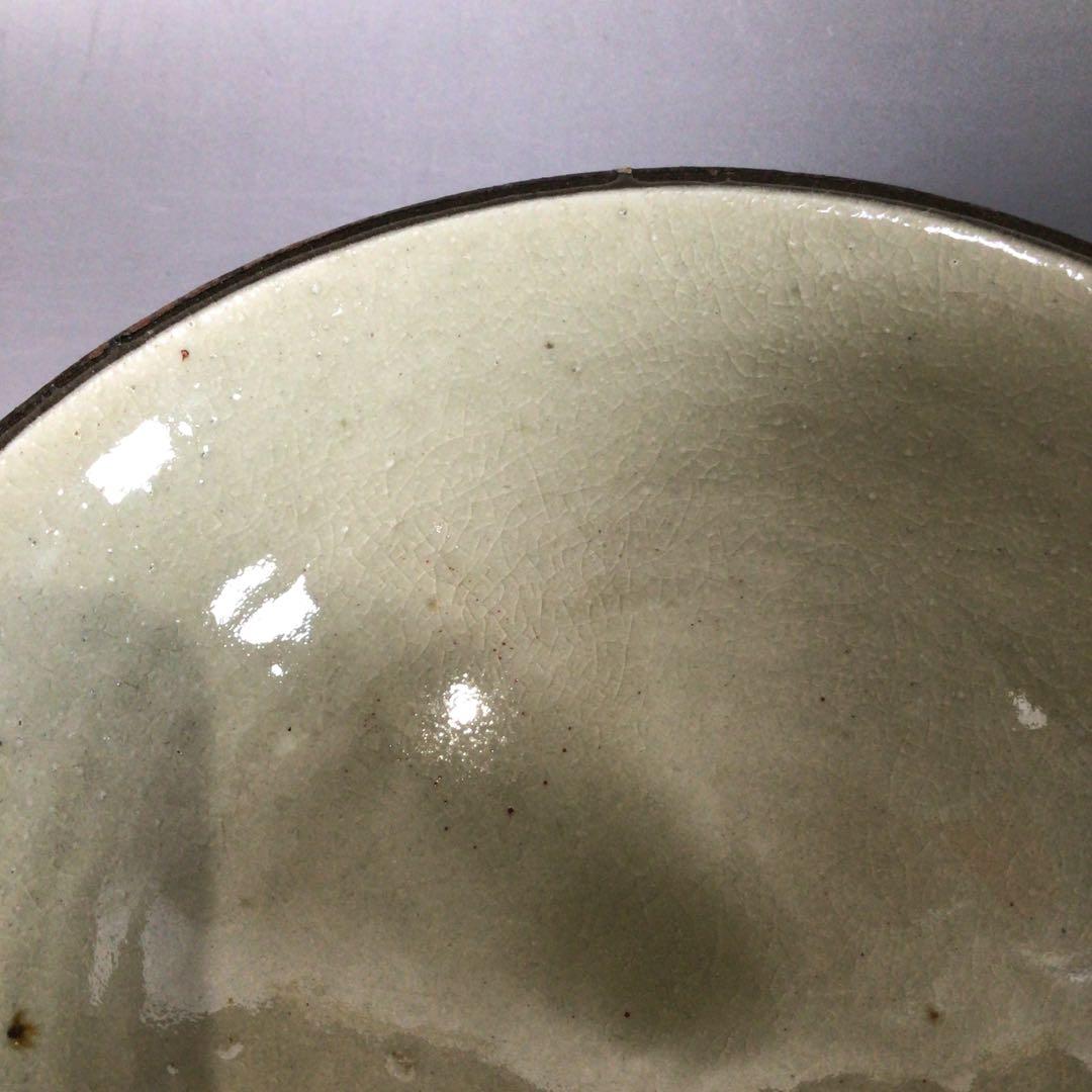 Ｓ１１５　茶碗　『琉球焼』『小橋川仁王造』『赤絵茶碗』　抹茶碗　共箱　茶道具