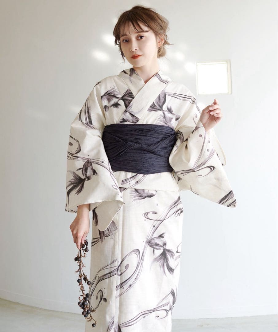 【 Dita 】　浴衣セット　京の凪金魚