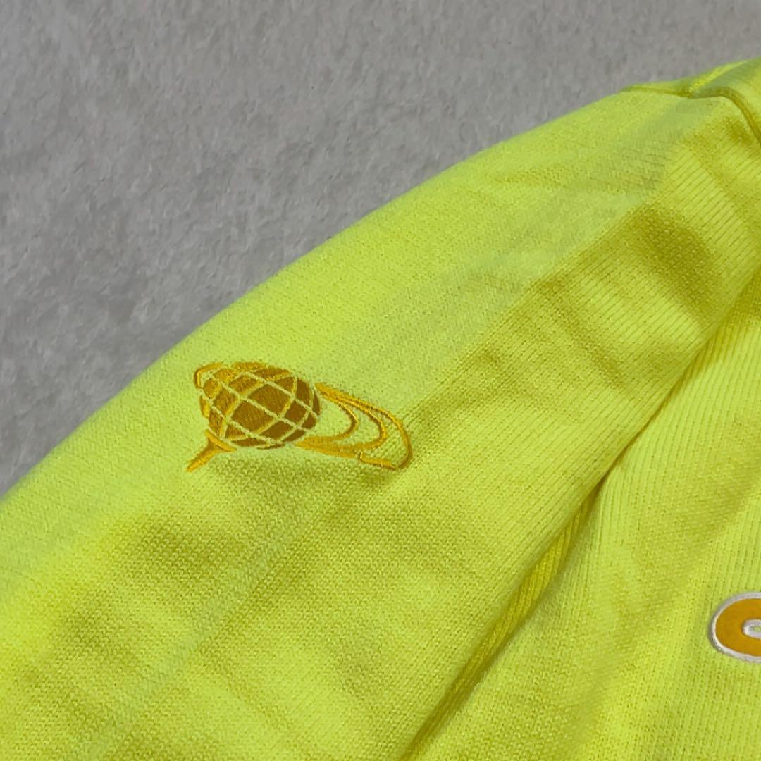 新品　ビームスゴルフ　セーター　防風　ニット 裏地付　蛍光　ネオン　イエロー