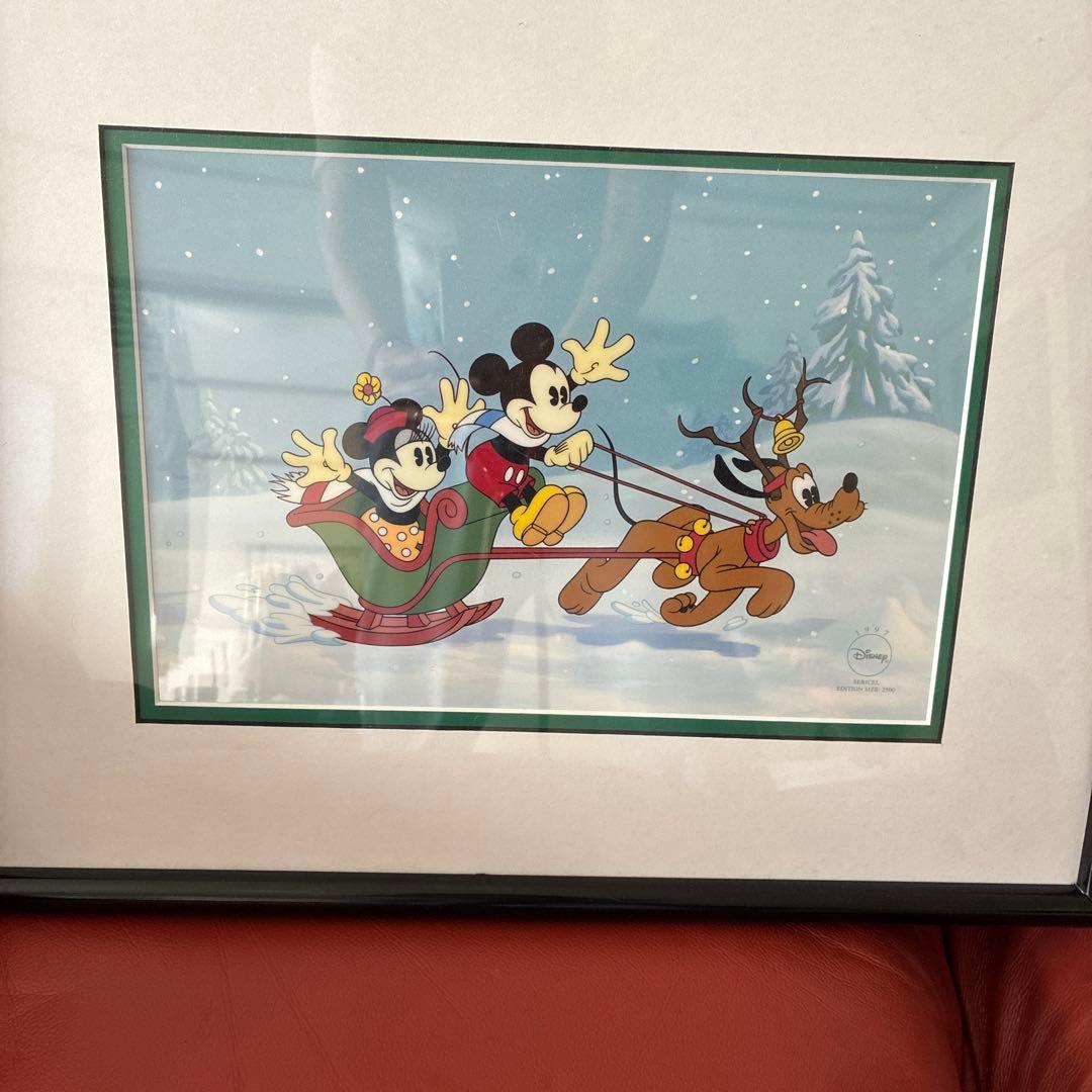 ディズニー クリスマス スレイライド 限定版画