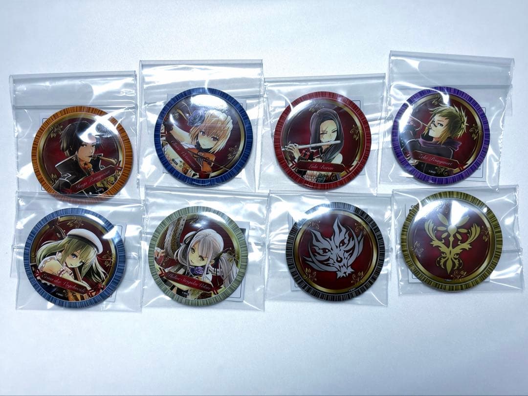 GOD EATER（ゴッドイーター）オーケストラ 缶バッジ8点コンプリートセット