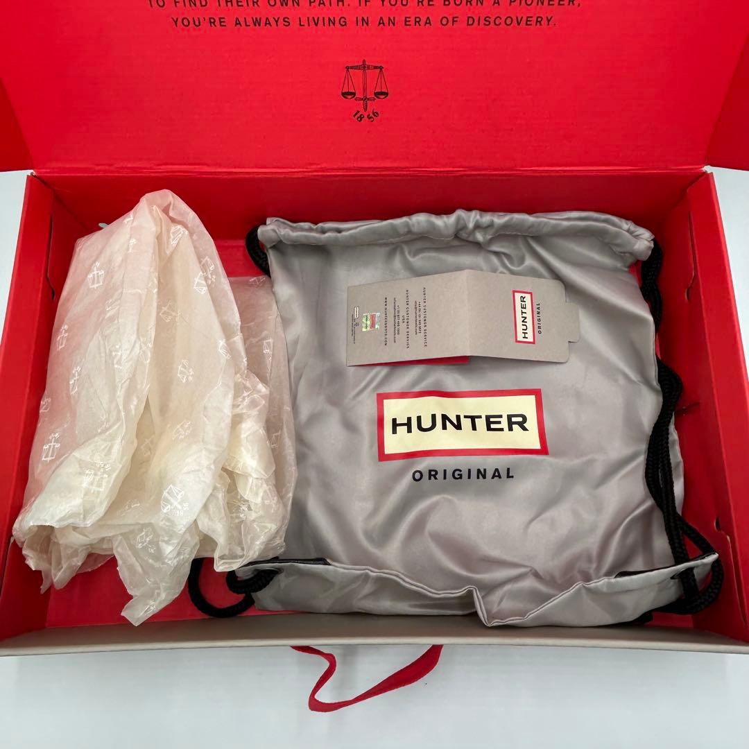 HUNTER ハンター レインロングブーツ ブラック 長靴 24cm 箱付き