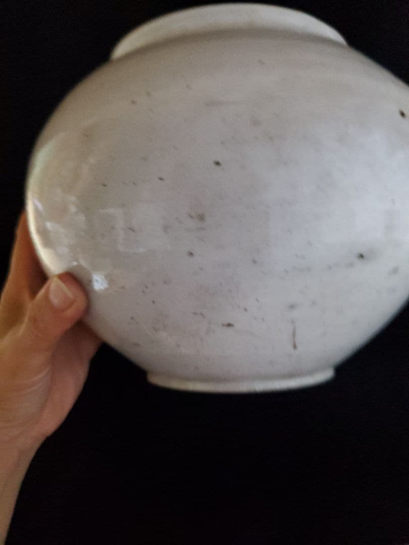 【李朝特集出品】李朝青華白磁壺- 李朝19世紀