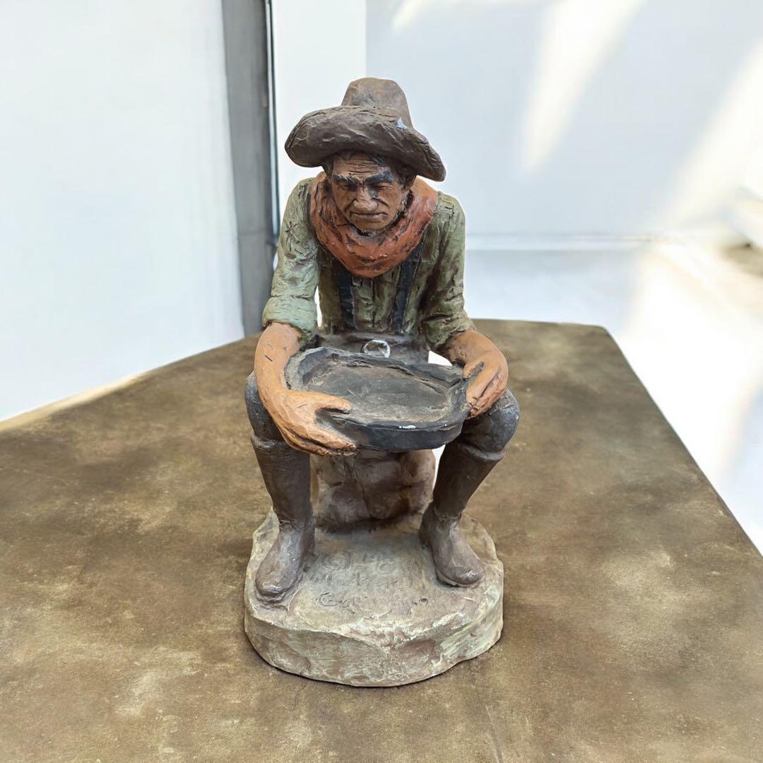 アメリカンインテリア　マイケルガーマン　アンティーク　彫刻