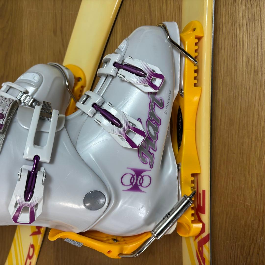 美品 レディースショートスキーセット　ファンスキー　Hart 25-25.5cm