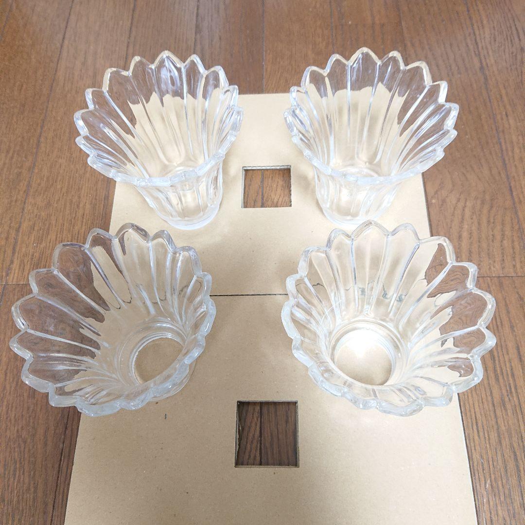 ガラスペンダントライト シャンデリア 4灯 照明器具 アンティーク サンヨウ