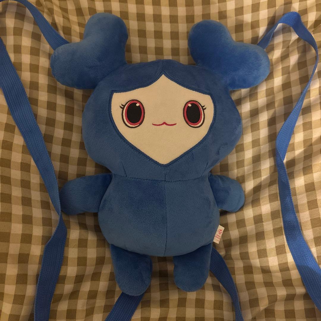 TWICE LOVELYS×GiGO　ぬいぐるみリュック青　ツウィ　ツブリー
