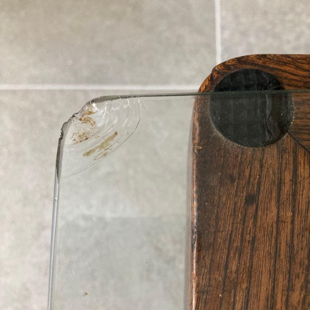 囲炉裏テーブル 時代家具 アンティーク古家具　侘び寂び ガラス 引き出し付