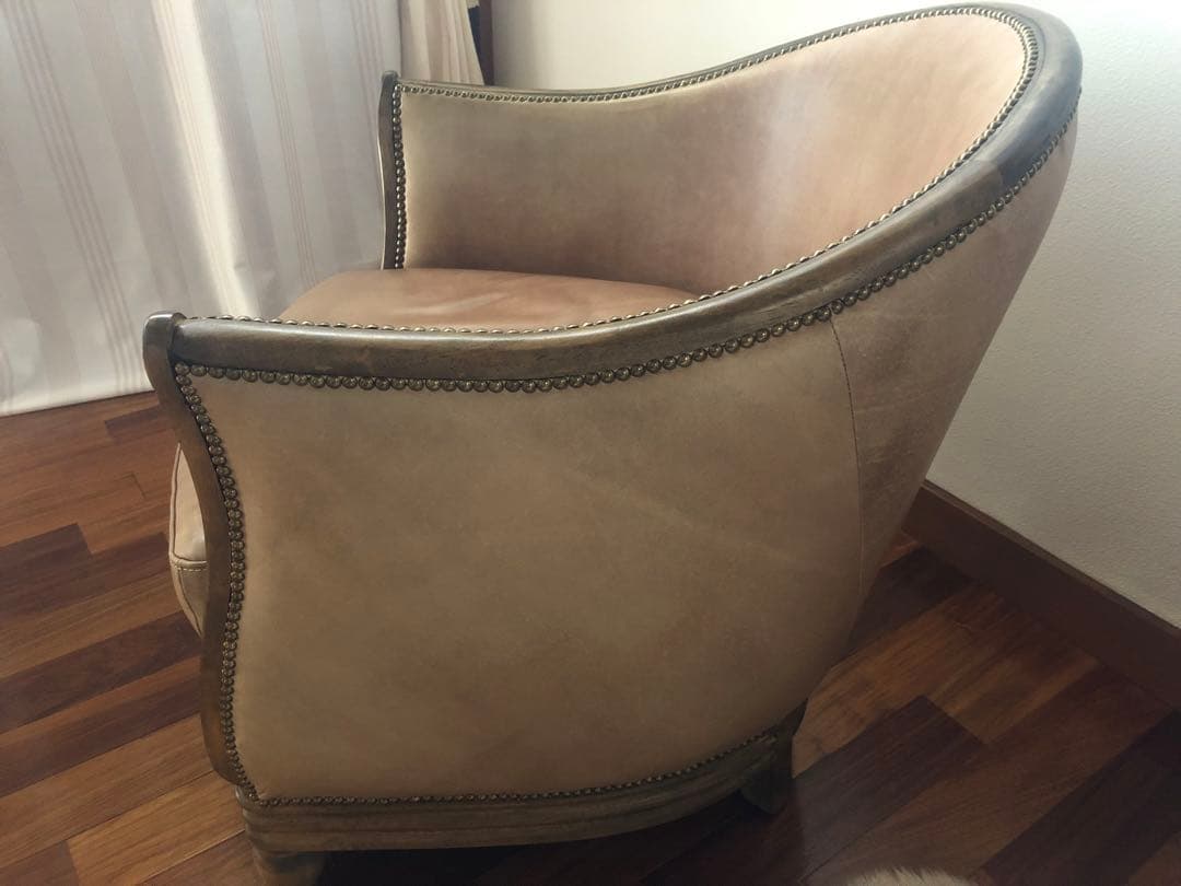 HALO 1人掛けソファー 天然皮革ベージュ系 TIMELESS COMFORT