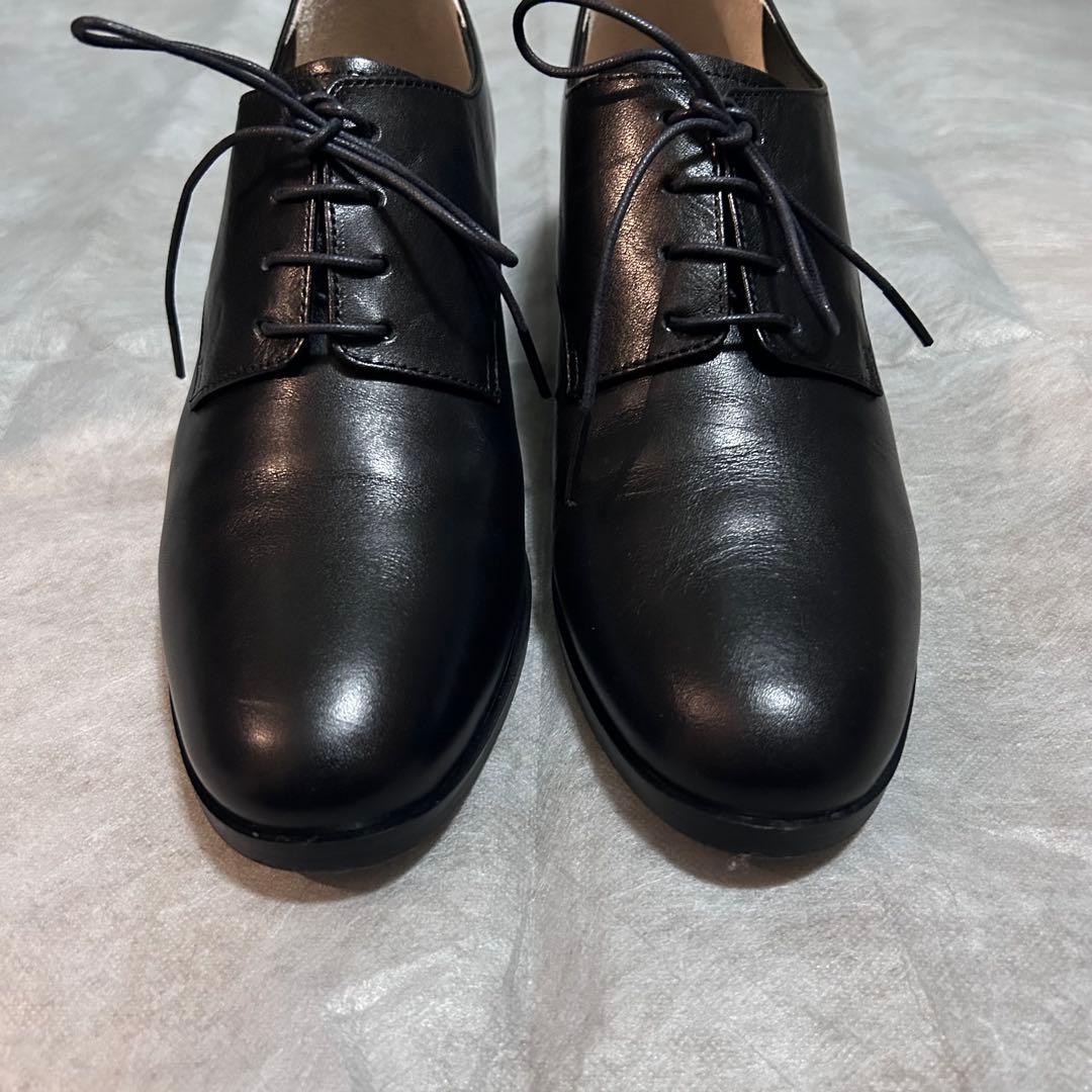 美品 マーガレットハウエルアイデア レースアップシューズ　24 ブラック