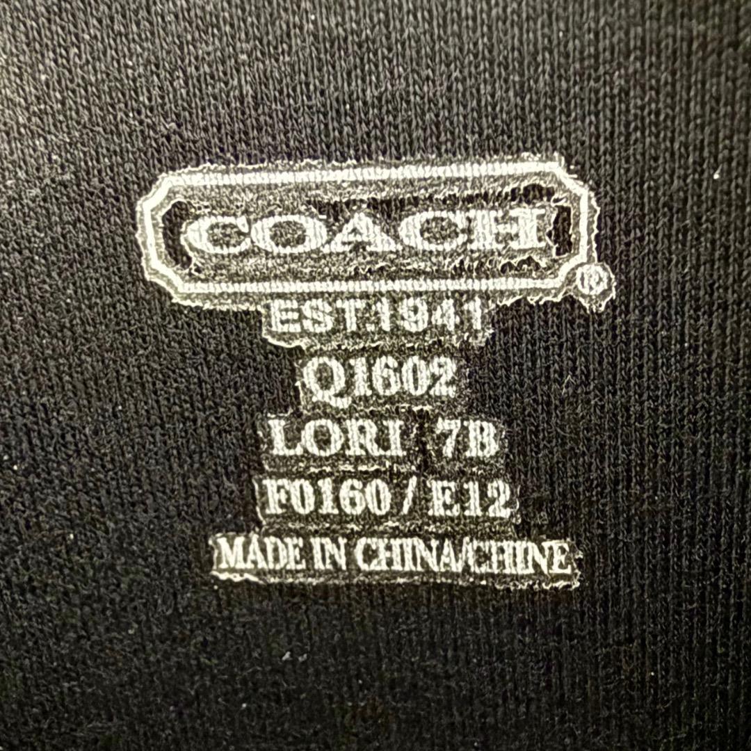 ooo【新品未使用】COACH コーチ レインブーツ 24cm 7ブラック