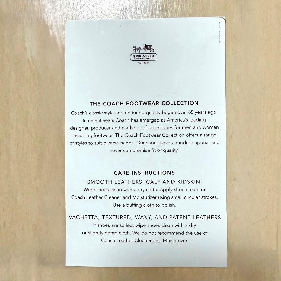 ooo【新品未使用】COACH コーチ レインブーツ 24cm 7ブラック