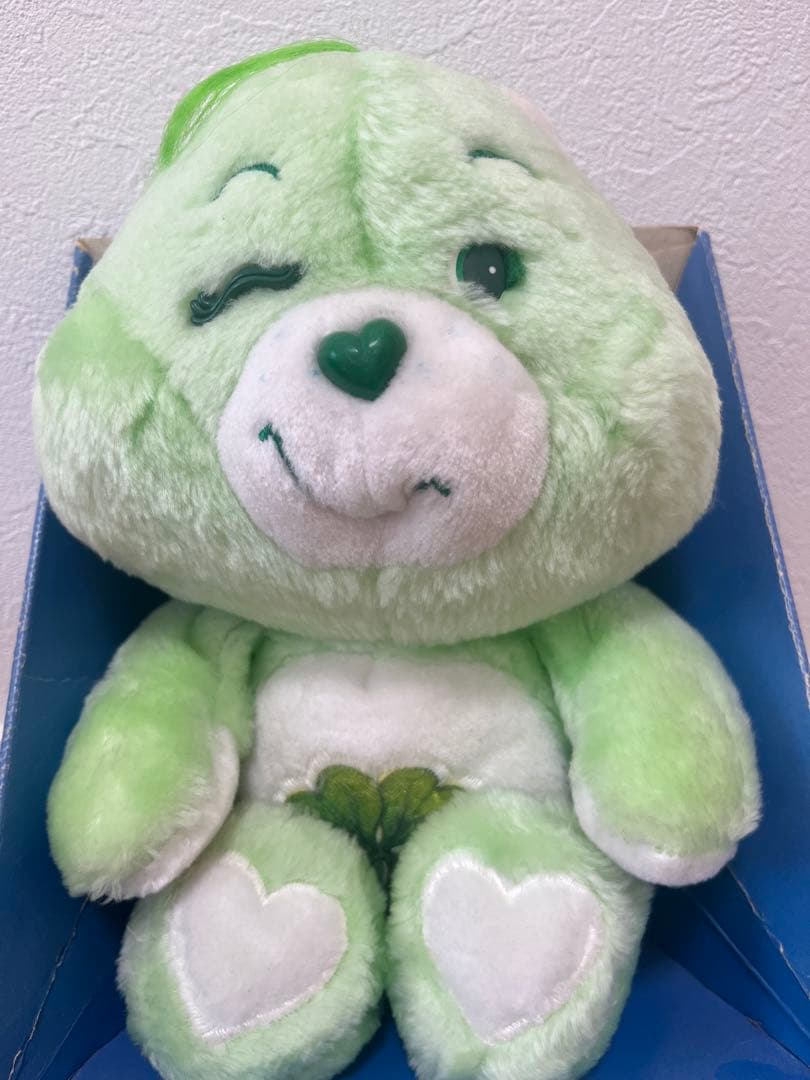 【値下げ】ケアベアグッドラックベア　ビンテージぬいぐるみ