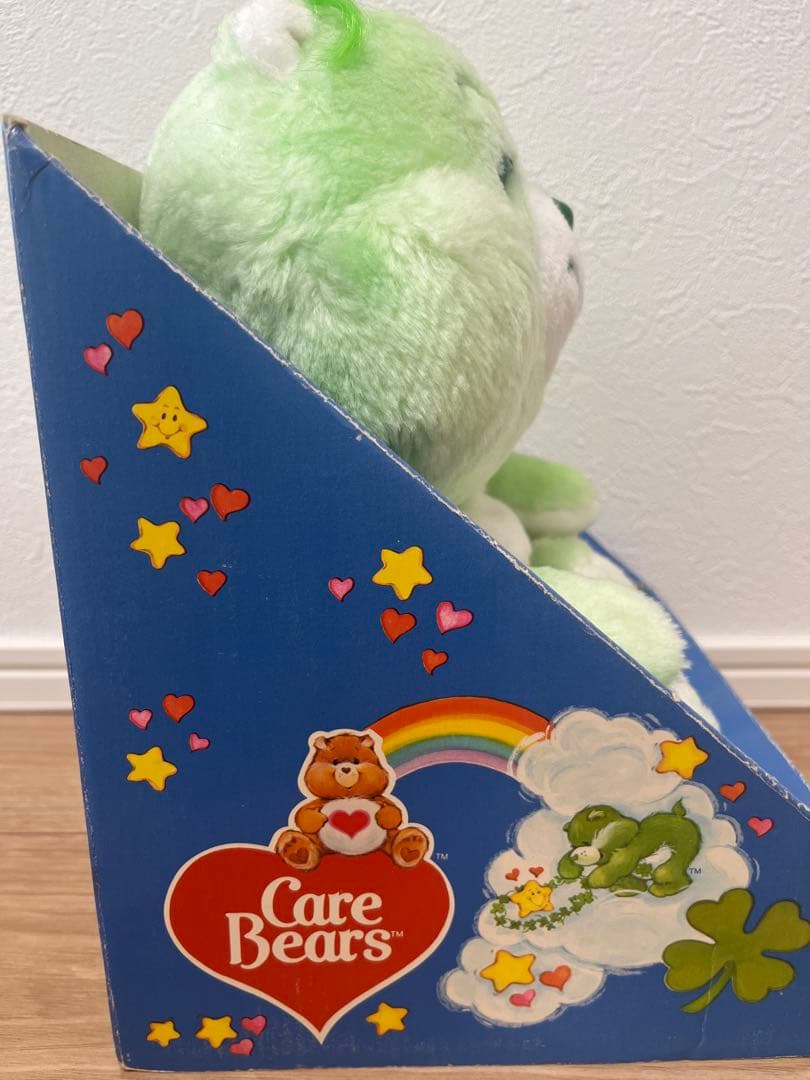 【値下げ】ケアベアグッドラックベア　ビンテージぬいぐるみ