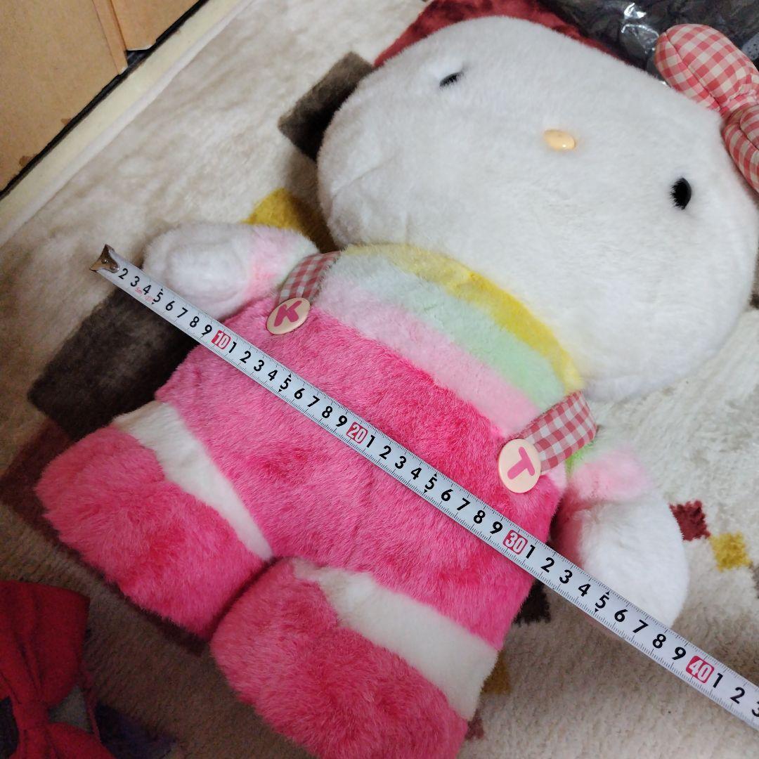 希少 ハローキティ 特大 ジャンボ BIG ぬいぐるみ 自立 レトロ レア