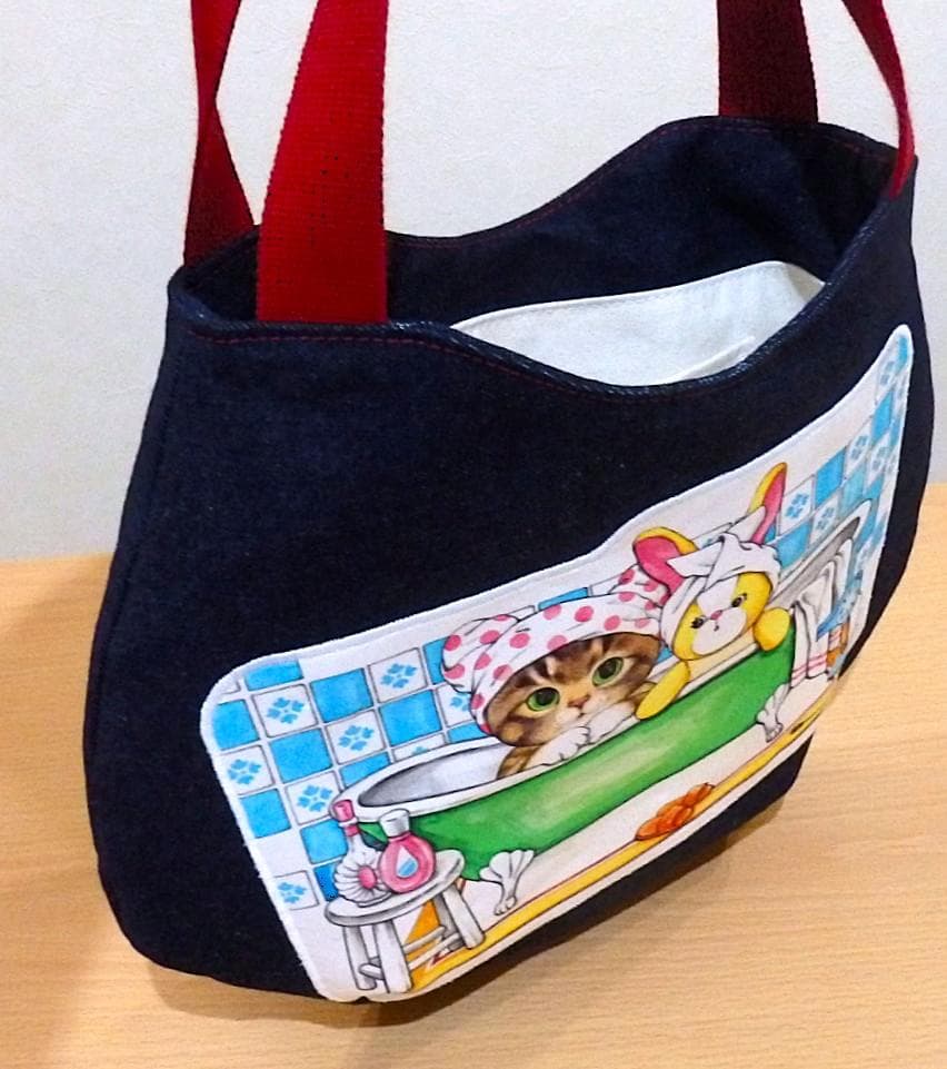 ハンドメイド　タックマチ付きトートバッグ（FZ-09）他4点のおまとめ