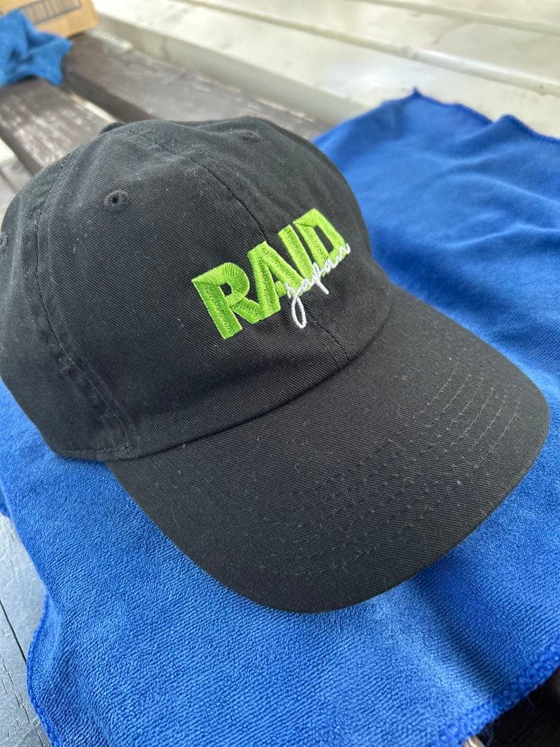 RAID 黒 釣り博限定キャップ　早い者勝ち