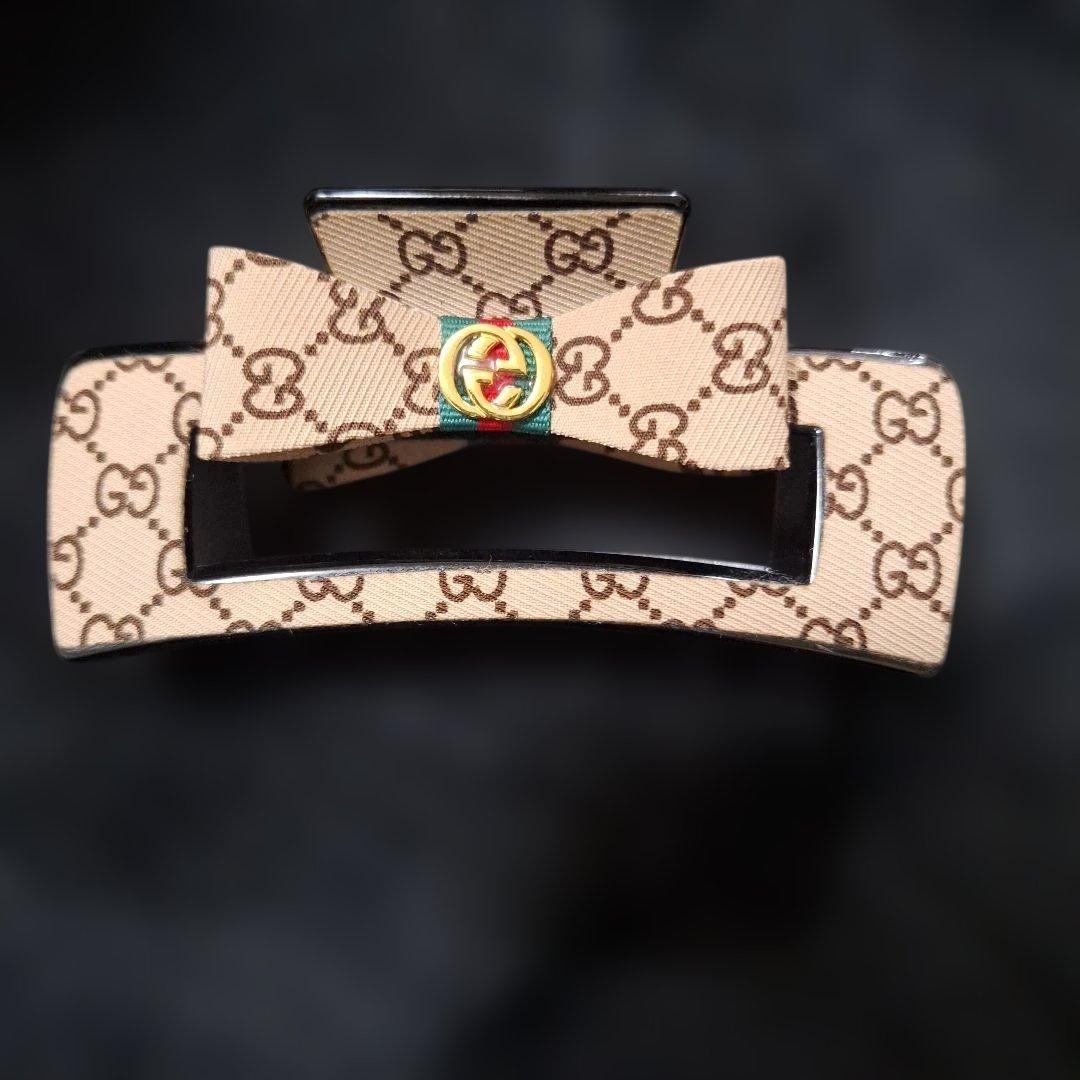 新品❣️激レア GUCCl GGロゴ リボンヘアクリップ ノベルティ グッチ