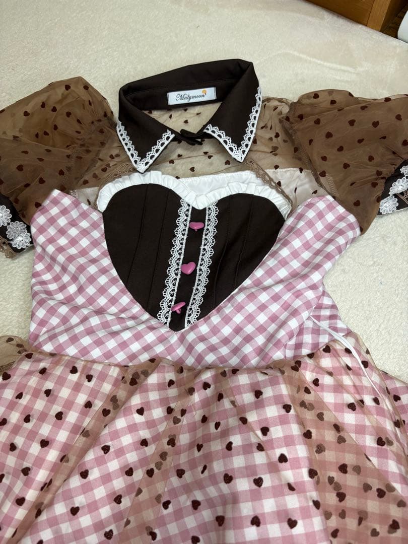 ラブハートブラウニーキャットメイドバレンタインコスプレMalymoon
