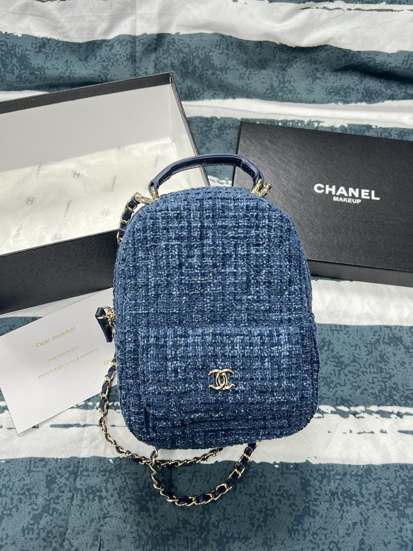 ✨状態良好 非売品 ツイードバックパック ネイビー