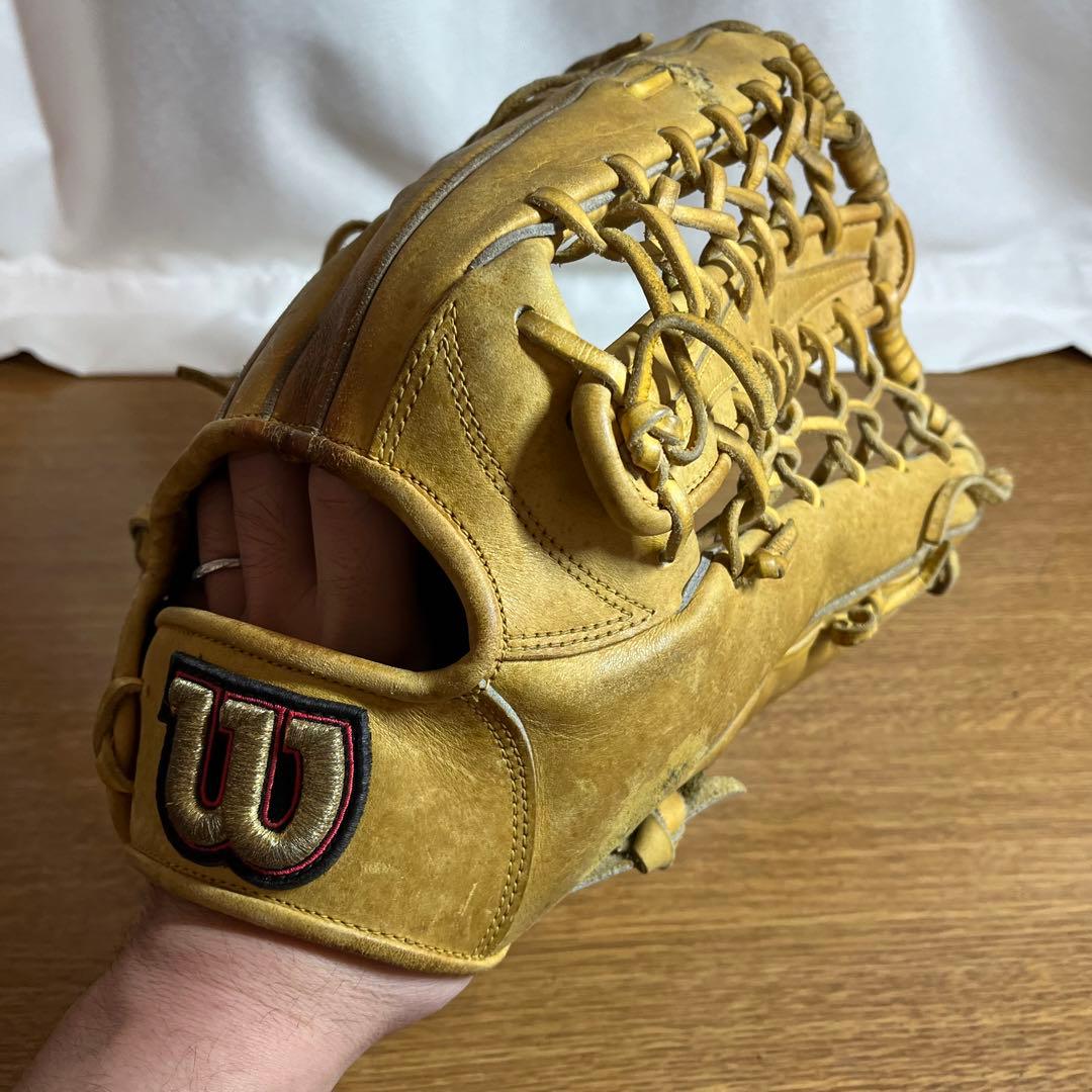 ウィルソン ウィルソンスタッフ 一般硬式 グローブ グラブ 外野用 良品 日本製