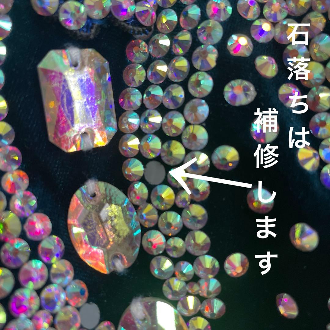 社交ダンス　スタンダードドレス　プリンセス　濃紺ベルベット　M