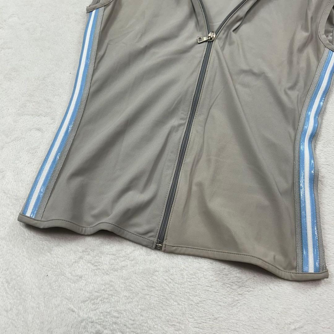 K158 S プラダスポーツ イタリア製 ストレッチ ベスト グレー メンズ