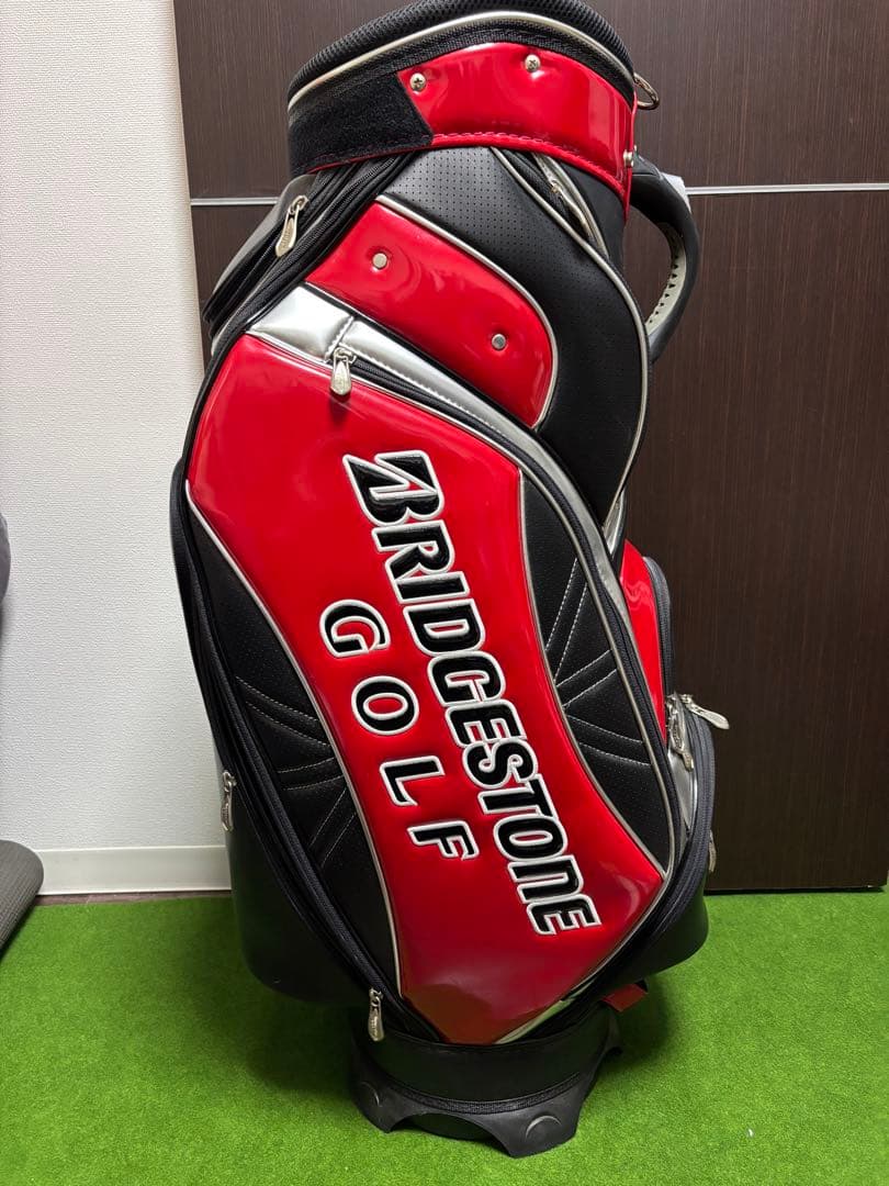 【最終値下げ】BRIDGESTONE ゴルフ キャディバッグ レッド/ブラック