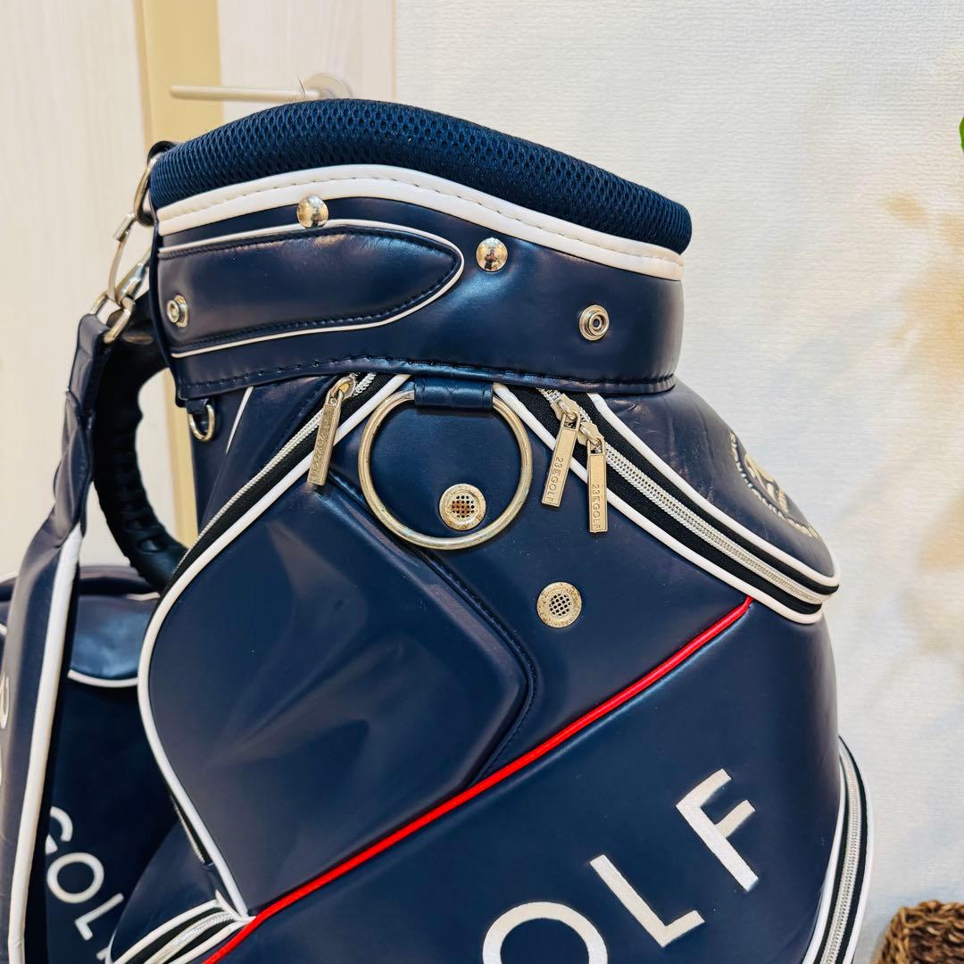 美品 23区ゴルフ キャディバッグ【20thアニバーサリーモデル】 ネイビー